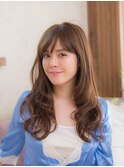 キレイめ☆柔らかウェーブのロングスタイル