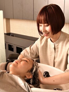 トップヘアー ミカワアンジョウ 安城(TOPHAIR MIKAWA ANJO)の写真/【グローバルミルボン使用！】頭のコリをほぐし血行促進♪美髪づくりにも☆