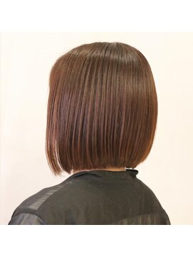 アニュー ヘア アンド ケア(a New hair&care) 20代30代ミニボブココアブラウン小顔美肌ストレート丸み