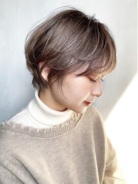 アイティーバイアルバム 下北沢店(IT by ALBUM) ブラウンショートボブ_ショコラベージュボブルフ_8939