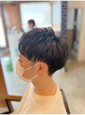 マッシュショート ナチュラルパーマ