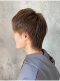 MEN’SHAIR ウルフ アッシュブラックカルマパーマベリーショート