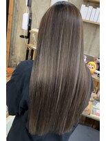 ヘアカロン 熊本本店(Hair CALON)&nbsp;ハイライトダブルカラーケアブリーチインナーカラーベージュ韓国