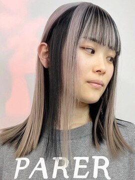 ウィコ 新宿(WICO) white beige×black[新宿駅/切りっぱなしボブ/エアリーロング]