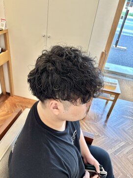 リシェールグリーン 越谷花田店(RICHAIR GREEN) ダークアッシュ/アッシュブラック/カルマパーマ