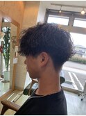 波巻きパーマ