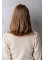 カバーヘアアンドスパ ブリス 浦和(COVER HAIR&SPA bliss)&nbsp;透明感アプリコットオレンジかきあげミディアム313X浦和20代30代