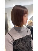 あご下2cm軽めぱつっとボブ【梅田】
