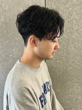 ニアウ 太田店(Niau) メンズセンターパートニュアンススパイラルパーマ質感パーマ