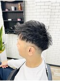 ツーブロックショート
