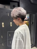 アウル 心斎橋(owl)&nbsp;センターパート/エンドカラー/ハイトーン/メンズカット/メンズ