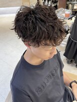 カインド 南青山(hair&make up KIND)&nbsp;外苑前波巻きツイストスパイラル2ブロックメンズパーマmen's