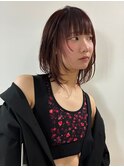 ボブレイヤー×ピンクブラウン