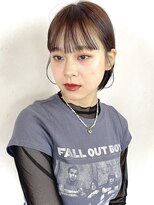 リサ グランシェ(RISA granche)&nbsp;切りっぱなし　ボブ　艶カラー