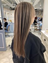 シェノン 赤羽店(CHAINON)&nbsp;ロングアンブレラカラーメープルベージュ赤羽美容院
