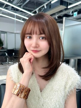 エース 梅田店(ace) ミディアムレイヤー/大阪/梅田/茶屋町/シースルーぱっつん/韓国