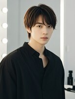 エイチ メンズ(H)&nbsp;フェザーパーマフェードカットツーブロックセンター分けメンズ