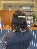 クレーデ 姪浜店(Crede)&nbsp;巻き巻きハーフアップ