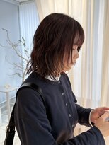 ガリカ 博多(Gallica)&nbsp;<ゲスト>カシスブラウン x ミディアムレイヤーボブ