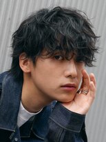 フィフス 大分(fifth)&nbsp;大分シャドウパーマメンズカットラウンドマッシュツーブロック