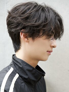 ルーシー 福岡大名店(LUCEY) センターパートメンズパーマシャドウパーマフェザーパーマ
