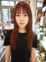 ビファインクーアヴェダ(Be fine coo AVEDA)&nbsp;ウォームベージュ　ロングレイヤーカット
