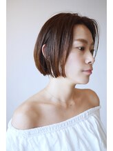 ナイン(9 nine)&nbsp;大人可愛い☆セピアベージュ小顔ナチュラルボブ☆