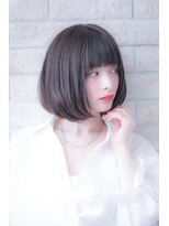 エルデ ナインズ ヘアー スタンド 川口店(elde 9's HAIR STAND)&nbsp;大人かわいいグレージュひし形シルエットエアリーボブ