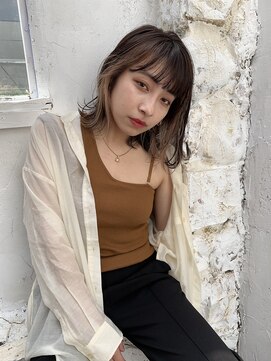 ロンド 表参道店(Lond) 【Lond表参道倉崎涼】耳かけヘルシーボブにはインナーカラー