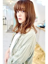 ロミー 本厚木(ROMMY.)&nbsp;小顔バング◎ベージュくびれミディ☆ROMMY.田中