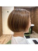 内巻きショートボブ