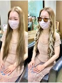 ホワイトインナーカラー // シールエクステ40枚