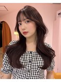 ピンク/ブラウン/レイヤー/カラー/カット/韓国/渋谷