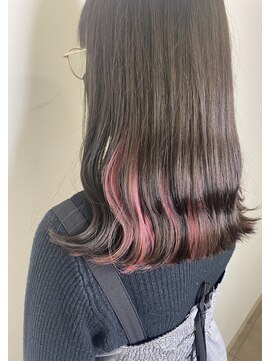 ユニ 江坂(Uni.) インナーカラー　ピンク