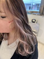 ヘアーアンドメイク ブロッサム 志木南口店(HAIR&MAKE Blossom)&nbsp;イヤリングカラーホワイトベージュブリーチダブルカラー志木