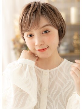 カバーヘアアンドスパ ブリス 浦和(COVER HAIR&SPA bliss) ハイライトカラーオン眉小顔こなれショートa浦和20代30代40代