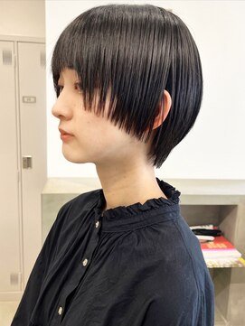 セイドット フクオカ(Say.FUKUOKA) Say.岩井　前上がりショート×ダークグレージュ ×モードヘア