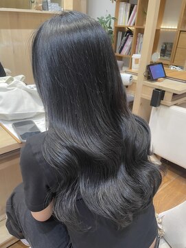 ソピ バイ インビテーション(sopi by invitation) ブリーチなしカラー ブルーブラック 透明感カラー 韓国カラー