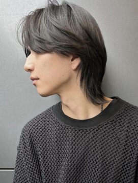 トルネード(TORNADO) ウルフカット メンズウルフ 中性ウルフ センターパート A1101