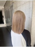 #ハイトーン#ミルクティーベージュ#ベージュカラー#ブリーチ