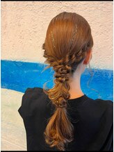オルガ ヘアアンドメイク(Oluga hair&make) シンプル編み下ろし