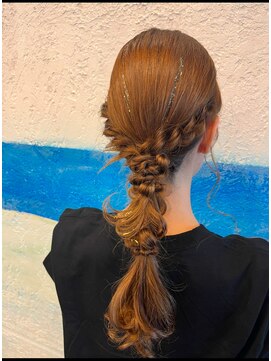 オルガ ヘアアンドメイク(Oluga hair&make) シンプル編み下ろし