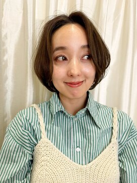 ハピネス 王寺店(Happiness) 前髪なし　丸みショートボブ　奈良20代30代40代