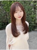 ★小顔顔まわり/レイヤーカット/韓国ヘア/ぱっつん/似合わせ