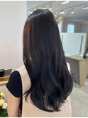 桑名ロングレイヤーカットハッシュカット透明感カラー重めロング