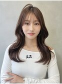□ 韓国大宮顔周りレイヤーカットハッシュカットワンホンヘア
