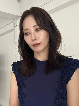 ヨーク(YOKE) ミディアムレイヤー韓国レイヤーマロンベージュ