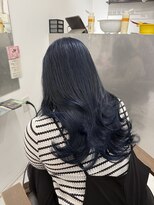 ハピネス 梅田茶屋町店(HAPPINESS)&nbsp;ブリーチなしダブルカラーブルーブラック