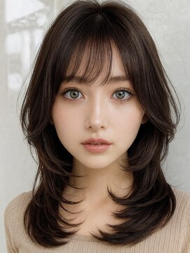 アンベル(ANBEL) レイヤーカット髪質改善ダブルカラーブリーチ西宮ハイライト