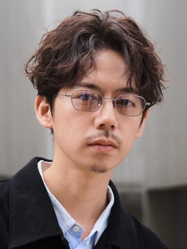 フィフス 原宿(fifth) 原宿ゆるめツイストスパイラルパーマメンズカットセンターパート